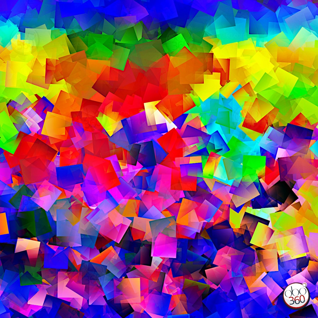 BorgaCube Composition artistique, en cubes superposés, réalisée depuis une prise de vue à 360°.