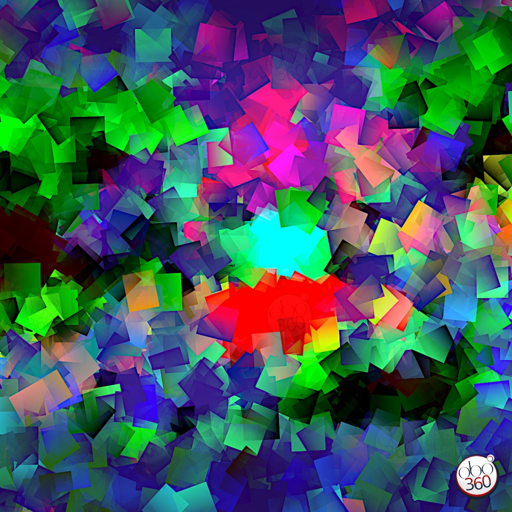 LanMaarCube Composition artistique, en cubes superposés, réalisée depuis une prise de vue à 360°.
